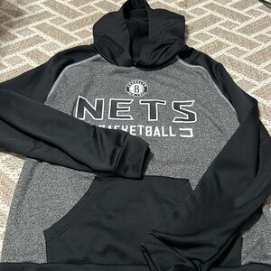 Fanatics Men’s Medium Brooklyn Nets Thin Hooded Sweatshirt